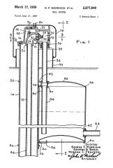 Morrison well system patent from 1957 US Pat 2877849 cited & discussed at InspectApedia.com