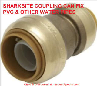Sharkbite coupling can make fixing clogged water pipes easier - quick push to install