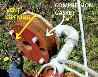 Well cap using an expanding rubber seal or bushing (C) Daniel Friedman