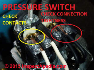 Pressurtrol pump pressure control switch points in used but good condition (C) Daniel Friedman