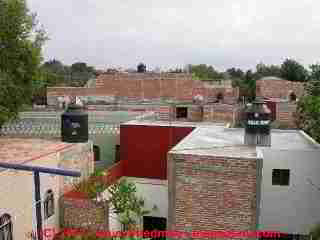 Photograph of a rooftop storage tank in Mexico